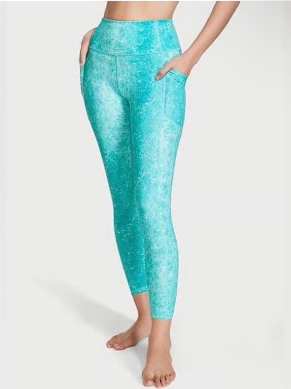 Victoria's Secret Turquoise Marble Leggings on point flow